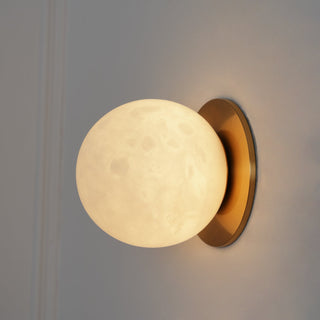 Vevinir Applique Murale Globe en Albâtre