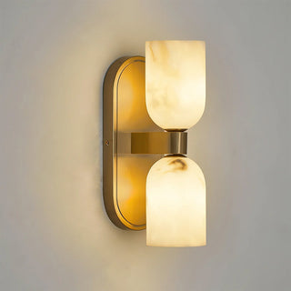Alabaster Up-Down Wall Sconce-Neutral Decor