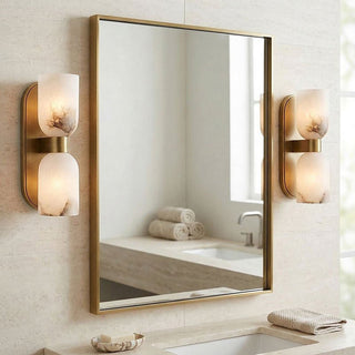 Alabaster Up-Down Wall Sconce-Neutral Decor