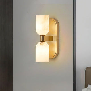 Alabaster Up-Down Wall Sconce-Neutral Decor