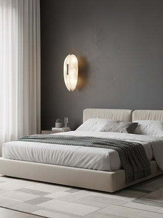 Alabaster Veil Wall Sconce-Neutral Decor