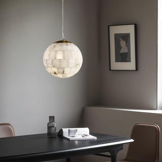 Isolde Albâtre Globe Pendentif Lumière