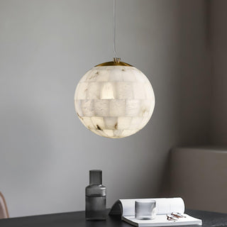 Isolde Albâtre Globe Pendentif Lumière