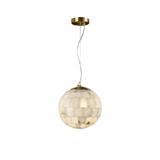 Isolde Albâtre Globe Pendentif Lumière
