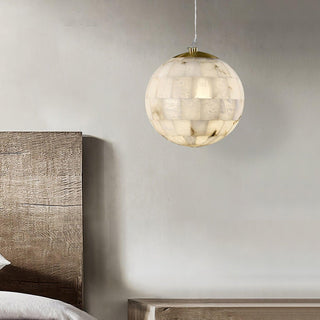 Isolde Albâtre Globe Pendentif Lumière