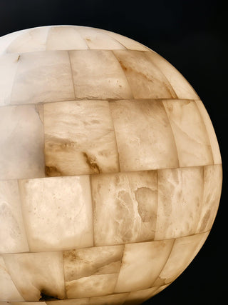 Isolde Albâtre Globe Pendentif Lumière