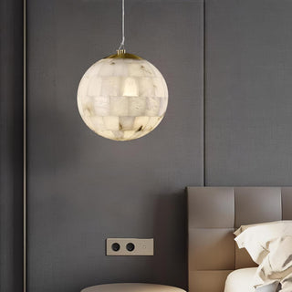 Isolde Albâtre Globe Pendentif Lumière