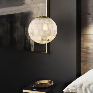Isolde Albâtre Globe Pendentif Lumière