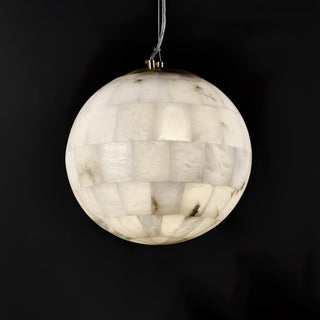 Isolde Albâtre Globe Pendentif Lumière