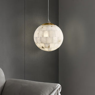 Isolde Albâtre Globe Pendentif Lumière