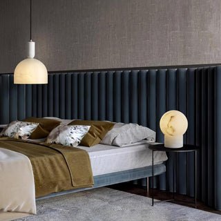 Liora Modern Alabaster Table Lamp-Neutral Decor