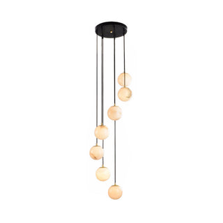 Gloruvye Lustre Métal Boules Moderne en Grappes