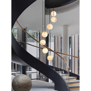 Gloruvye Lustre Métal Boules Moderne en Grappes