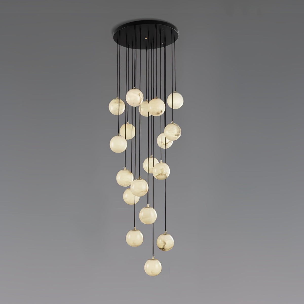 Taren Alabaster Chandelier Balls Cluster-Neutral Decor