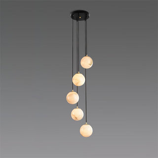 Gloruvye Lustre Métal Boules Moderne en Grappes