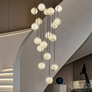Gloruvye Lustre Métal Boules Moderne en Grappes