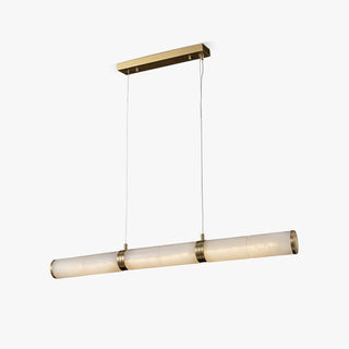 Eira Minimaliste Albâtre Linéaire Pendentif Lumière
