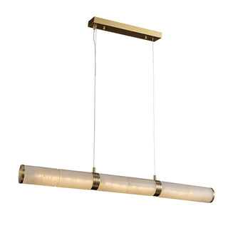 Eira Minimaliste Albâtre Linéaire Pendentif Lumière