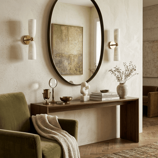 Alabaster Bell Wall Sconce-Neutral Decor