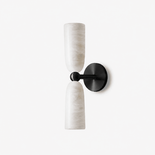 Alabaster Bell Wall Sconce-Neutral Decor