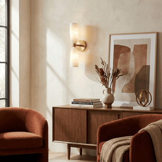 Alabaster Bell Wall Sconce-Neutral Decor