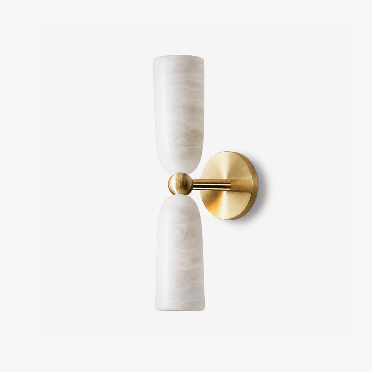 Alabaster Bell Wall Sconce-Neutral Decor