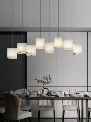 Eurraeel Lustre Spiral en Albâtre