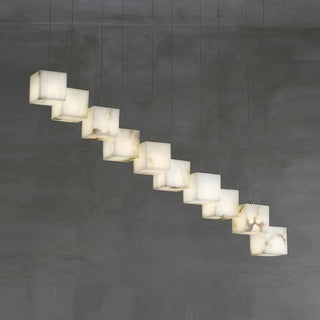 Eurraeel Lustre Spiral en Albâtre