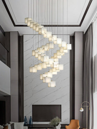 Eurraeel Lustre Spiral en Albâtre