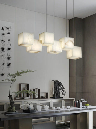 Eurraeel Lustre Spiral en Albâtre