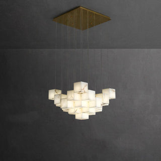 Eurraeel Lustre Spiral en Albâtre