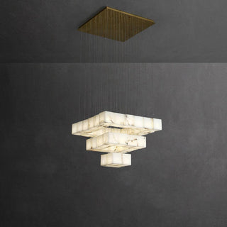 Eurraeel Lustre Spiral en Albâtre