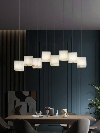 Eurraeel Lustre Spiral en Albâtre