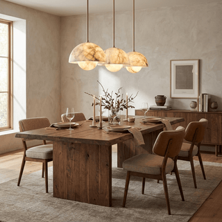 Alabaster Bud Pendant Lamp-Neutral Decor