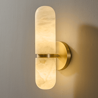 Alabaster Capsule Wall Sconce-Neutral Decor