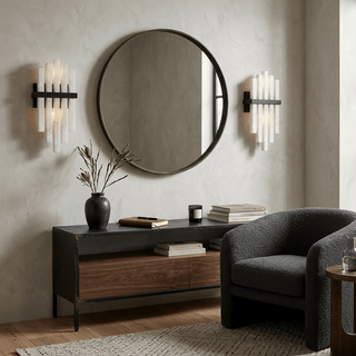 Alabaster Cascade Wall Lamp-Neutral Decor