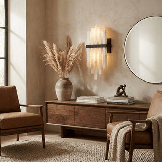 Alabaster Cascade Wall Lamp-Neutral Decor