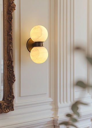 Alabaster Celestia Orb Wall Light-Neutral Decor