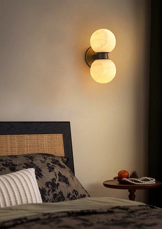 Alabaster Celestia Orb Wall Light-Neutral Decor