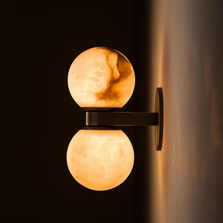 Alabaster Celestia Orb Wall Light-Neutral Decor
