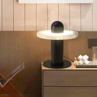 Nerio Lampe de Table Moderne en Albâtre