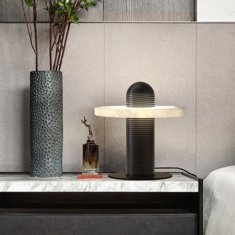 Nerio Lampe de Table Moderne en Albâtre