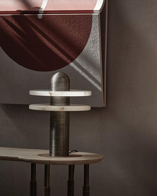 Nerio Lampe de Table Moderne en Albâtre