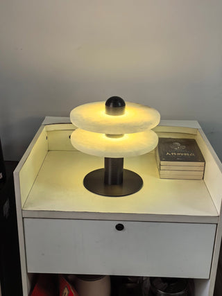 Nerio Lampe de Table Moderne en Albâtre