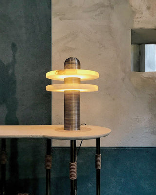 Nerio Lampe de Table Moderne en Albâtre