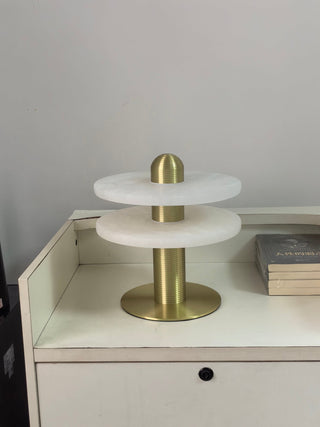 Nerio Lampe de Table Moderne en Albâtre