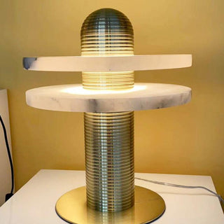 Nerio Lampe de Table Moderne en Albâtre