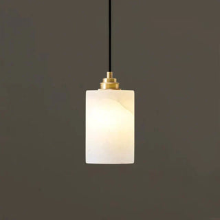 Alabaster Cylinder Cluster Chandelier-Neutral Decor