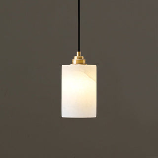Alabaster Cylinder Cluster Chandelier-Neutral Decor