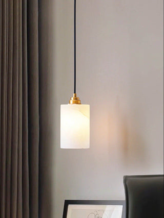 Alabaster Cylinder Cluster Chandelier-Neutral Decor